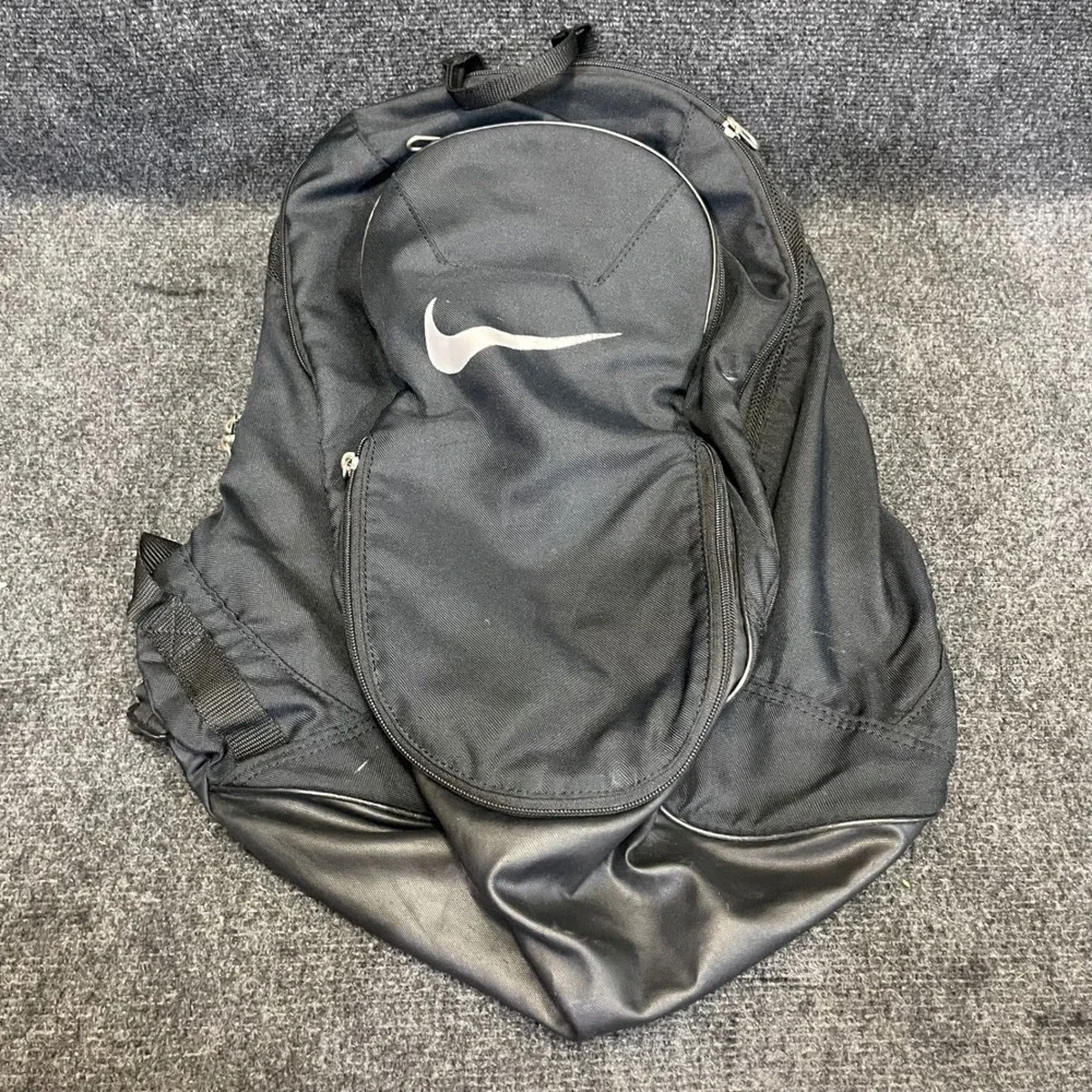 Nike Club Team Nutmeg / Swoosh Soccer & Sports Backpack Black Equipment Bag